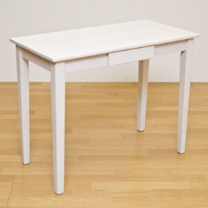 木製テーブル ホワイトウォッシュ